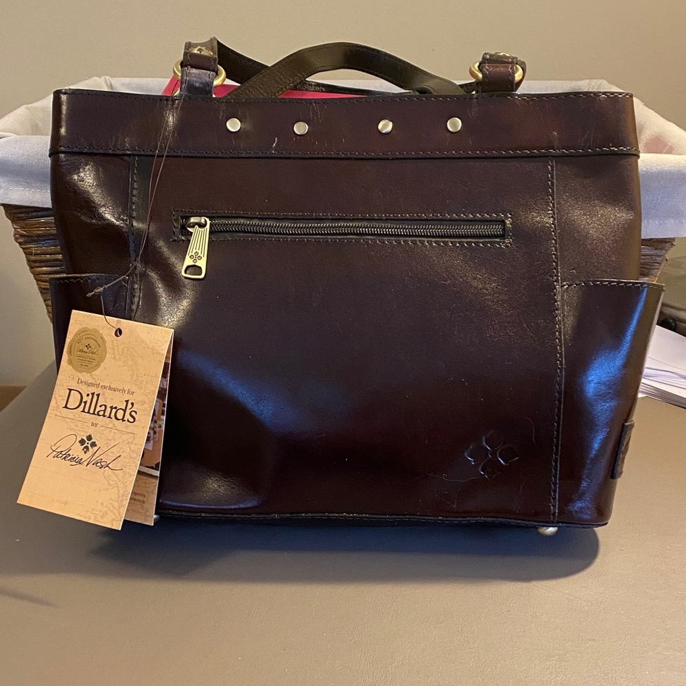 NWT PATRICIA NASH RAYLEIGH LEATHER/CALF HAIR BAG - Picture 2 of 9